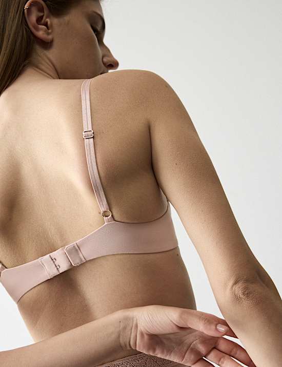Boston Microfibre Wired Push Up Balcony Bra