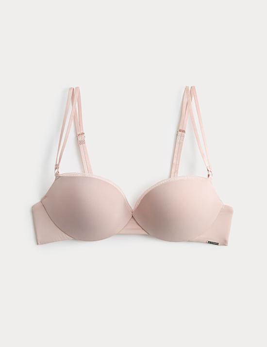 Boston Microfibre Wired Push Up Balcony Bra