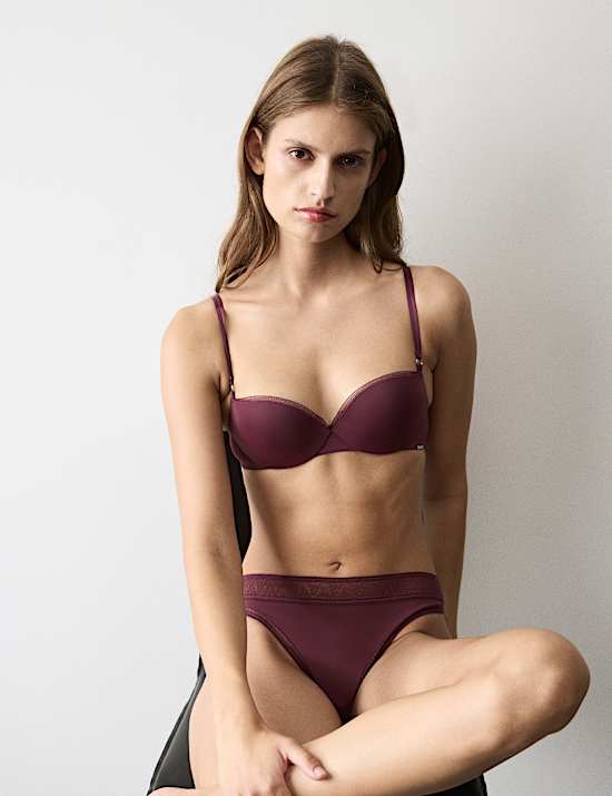 Σουτιέν μπαλκονέ push-up από μικροΐνες με μπανέλες Boston