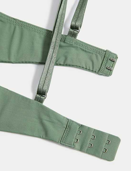 Sujetador push up balconette de microfibra con aros Boston