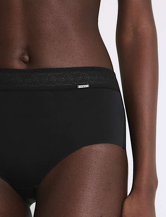 Boston Shorties mit hohem Bund ohne sichtbare Abdrücke