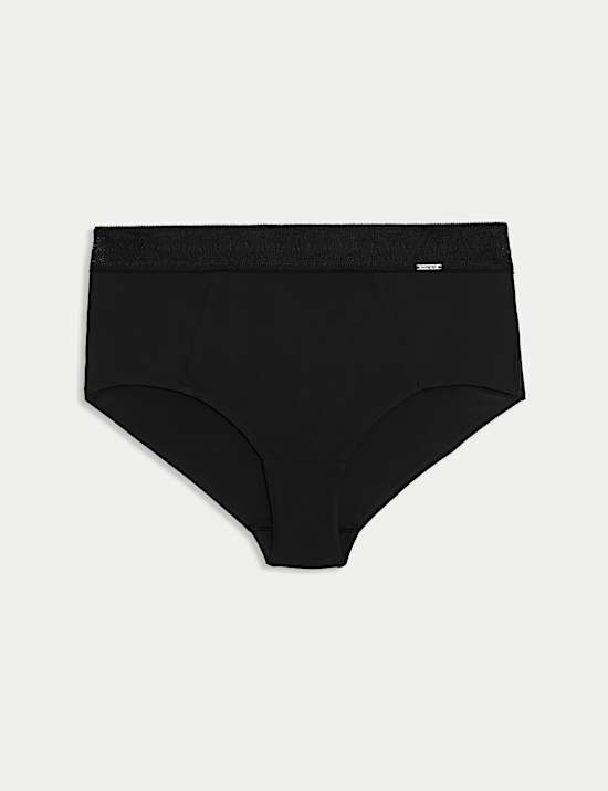 Boston Shorties mit hohem Bund ohne sichtbare Abdrücke