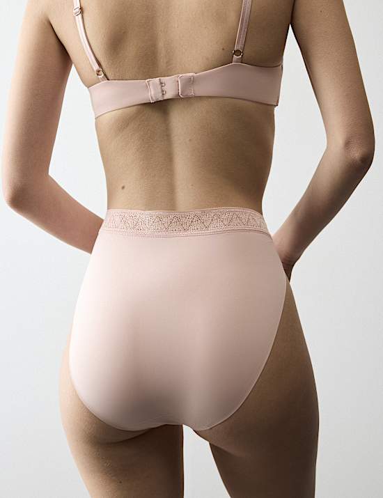 Culottes coupe &eacute;chancr&eacute;e en microfibre Boston sans coutures apparentes