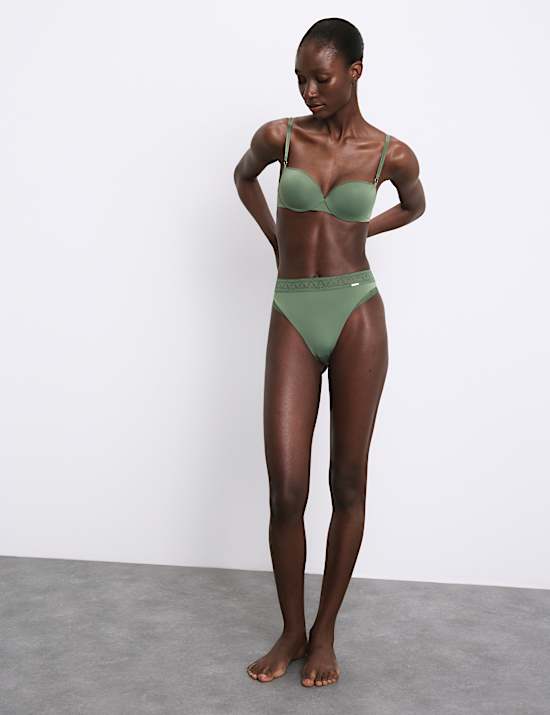 Boston Microfibre No VPL High Leg Knickers