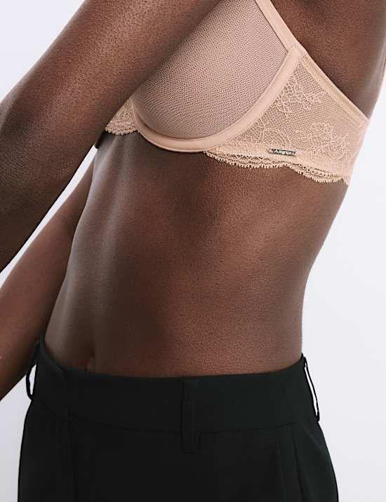 Murcia Sheer & Lace Wired Demi Cup Bra A-E