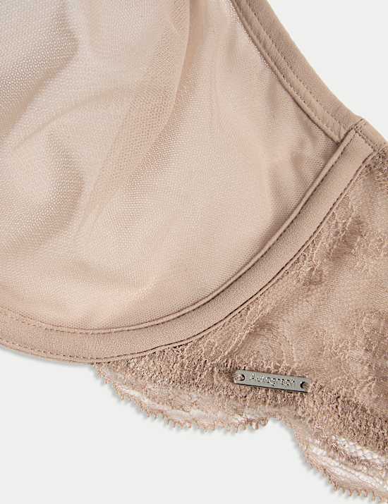 Murcia Sheer & Lace Wired Demi Cup Bra A-E