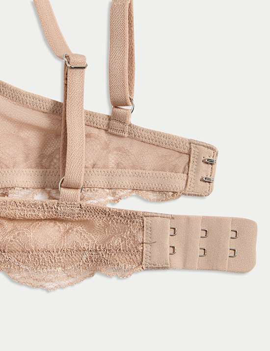 Murcia Sheer & Lace Wired Demi Cup Bra A-E