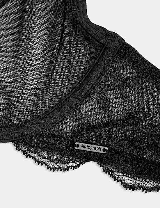 Murcia Sheer & Lace Wired Demi Cup Bra A-E