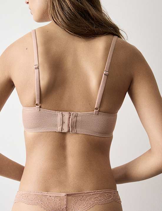 Murcia Lace Wired Longline Balcony Bra (A-E)