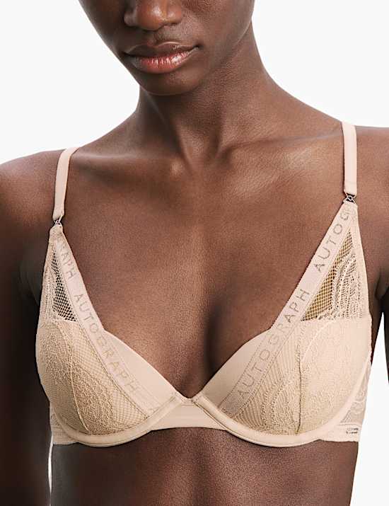 Murcia Lace Wired Plunge Bra A-E