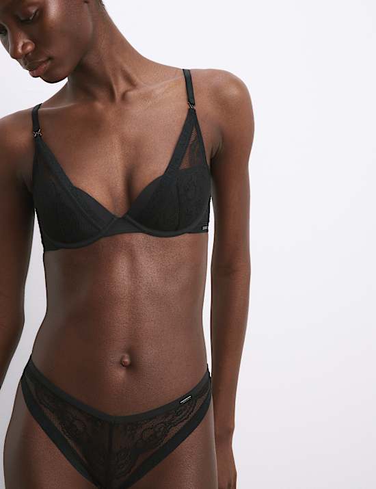 Murcia Lace Wired Plunge Bra A-E