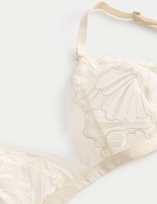Monaco Embroidery Non Wired Bralette (A-E)