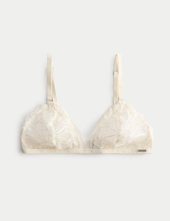 Monaco Embroidery Non Wired Bralette (A-E)
