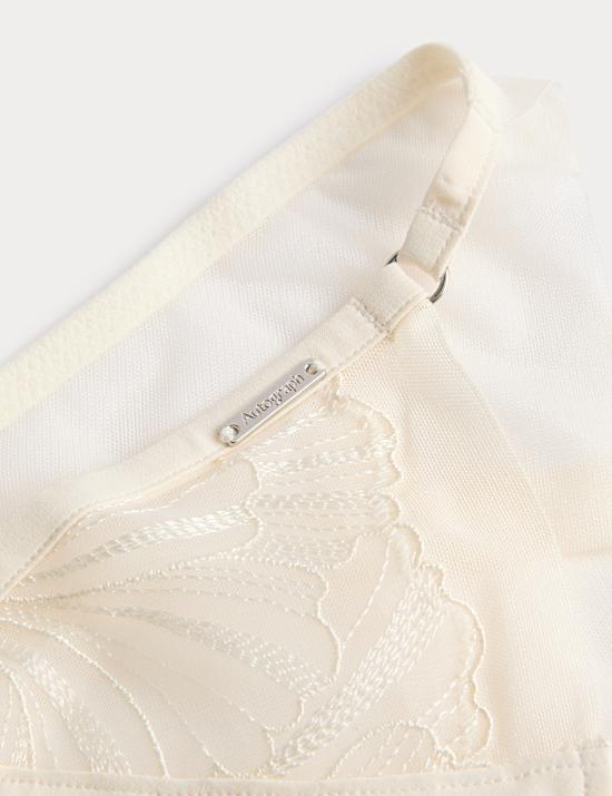 Monaco Embroidery Tanga High Leg Knickers