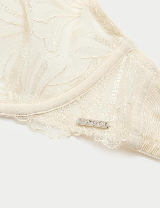 Monaco Embroidery Wired Plunge Bra (A-E)