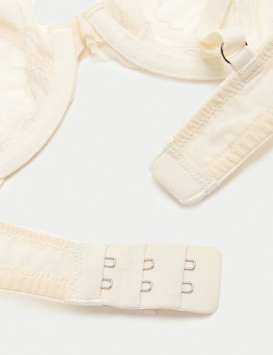 Monaco Embroidery Wired Plunge Bra (A-E)