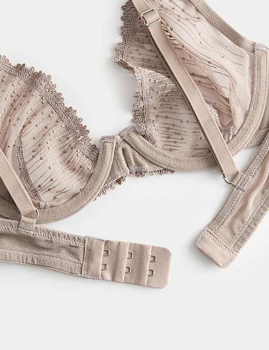 Florence Embroidery Wired Plunge Bra (A-E)