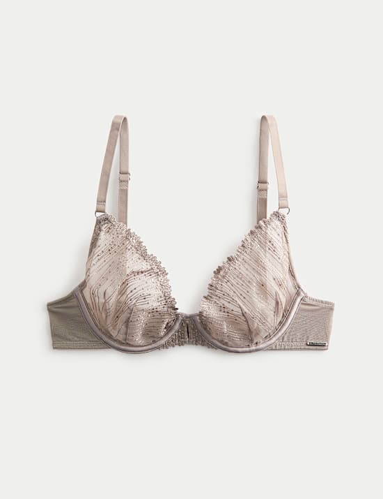 Florence Embroidery Wired Plunge Bra (A-E)