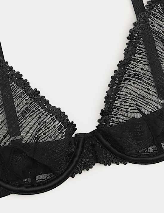Florence Embroidery Wired Plunge Bra (A-E)