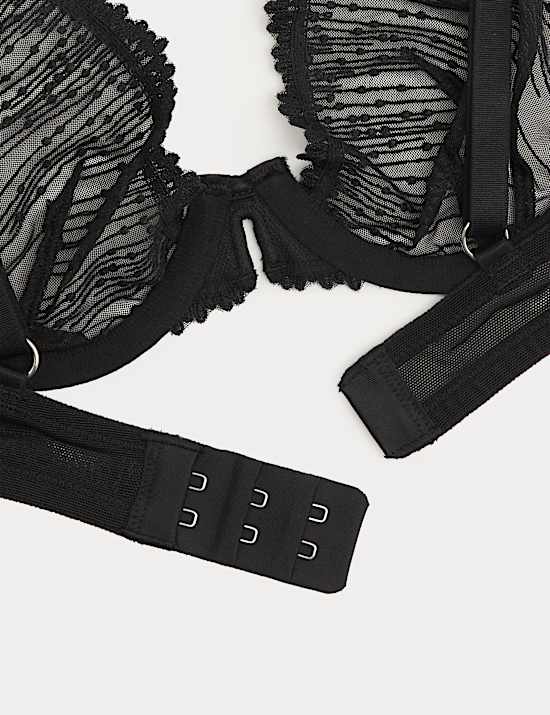 Florence Embroidery Wired Plunge Bra (A-E)