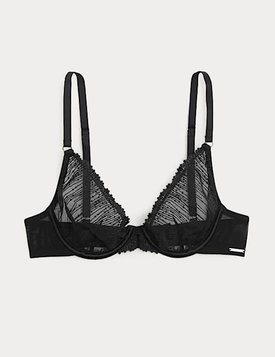Florence Embroidery Wired Plunge Bra (A-E)