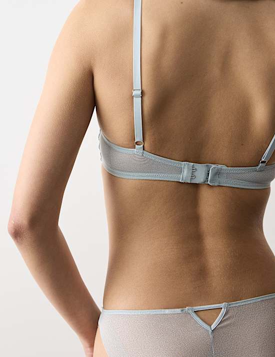 Florence Embroidery Quarter Cup Balcony Bra (A-E)