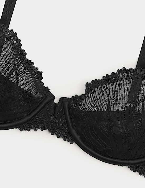 Florence Embroidery Quarter Cup Balcony Bra (A-E)