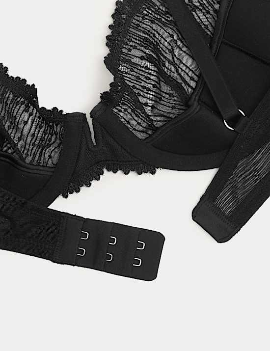 Florence Embroidery Quarter Cup Balcony Bra (A-E)