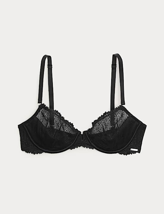Florence Embroidery Quarter Cup Balcony Bra (A-E)