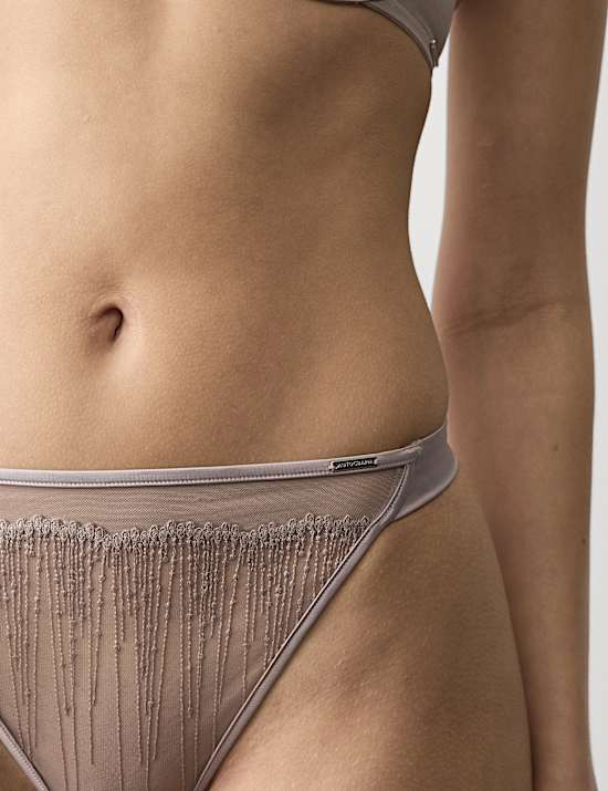 Florence Embroidery Thong