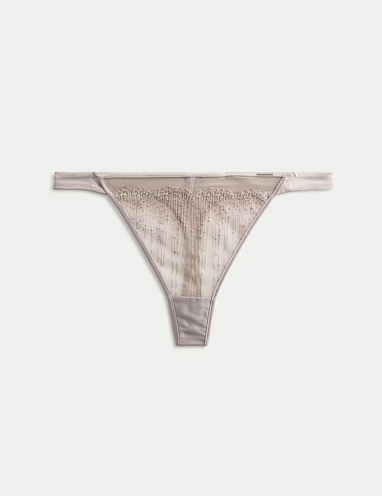 Florence Embroidery Thong
