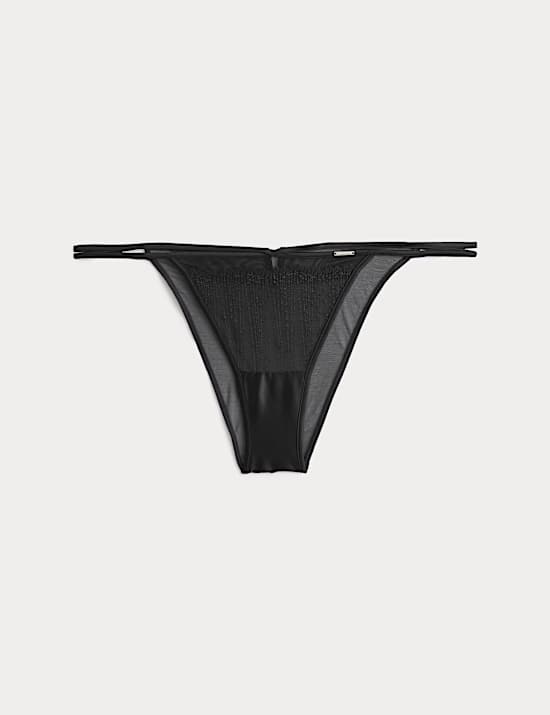 Florence Embroidery Tanga Brazilian Knickers