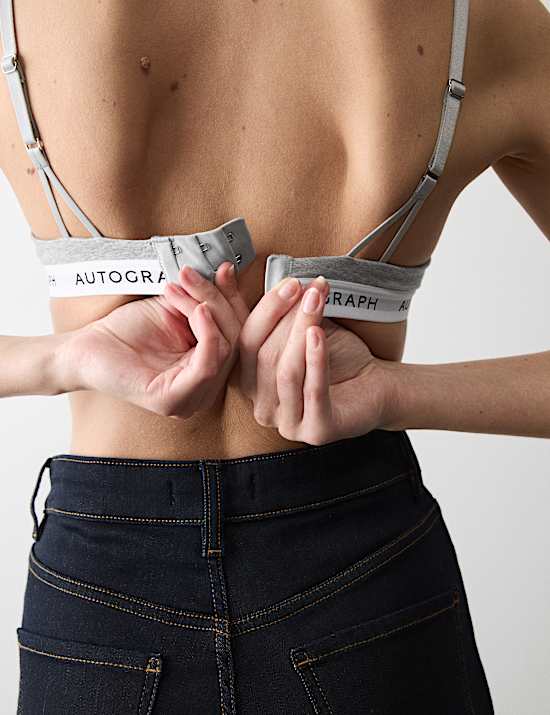 Lille Cotton Rich Wired Demi Cup Bra (A-E)