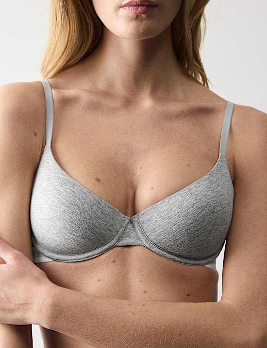 Lille Cotton Rich Wired Demi Cup Bra (A-E)