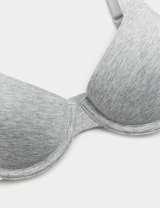 Lille Cotton Rich Wired Demi Cup Bra (A-E)