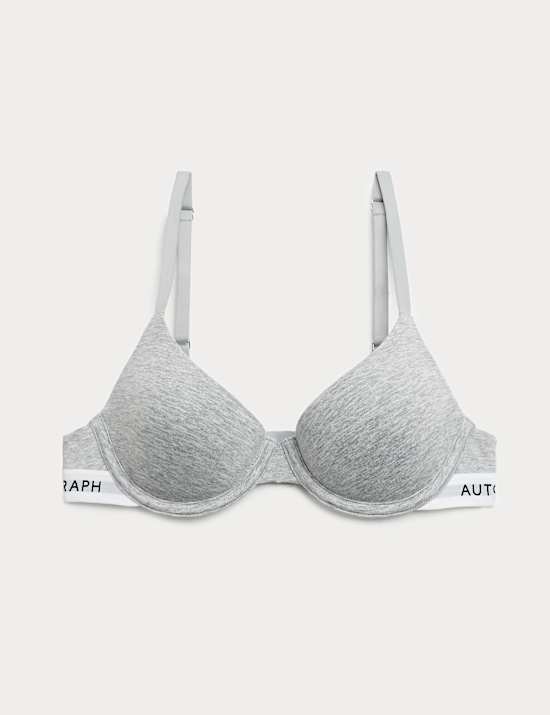 Lille Cotton Rich Wired Demi Cup Bra (A-E)