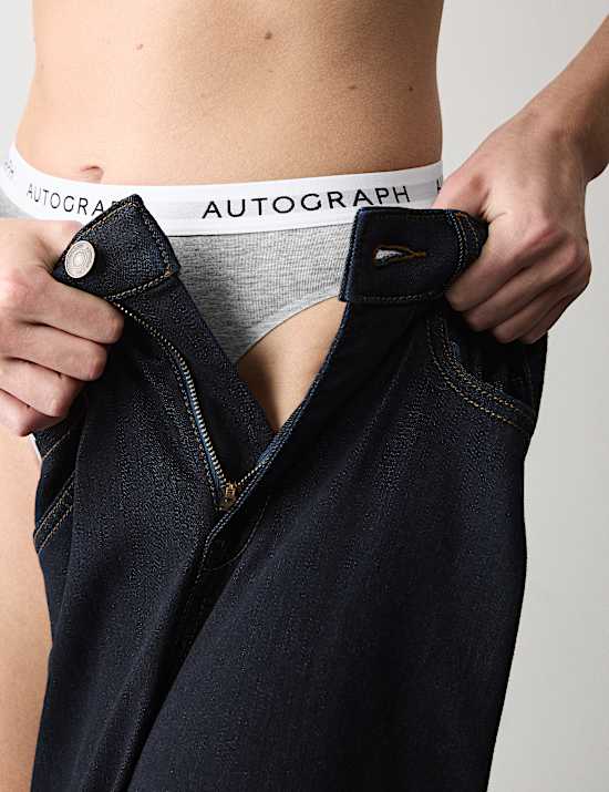 Culotte Lille coupe &eacute;chancr&eacute;e taille haute en coton