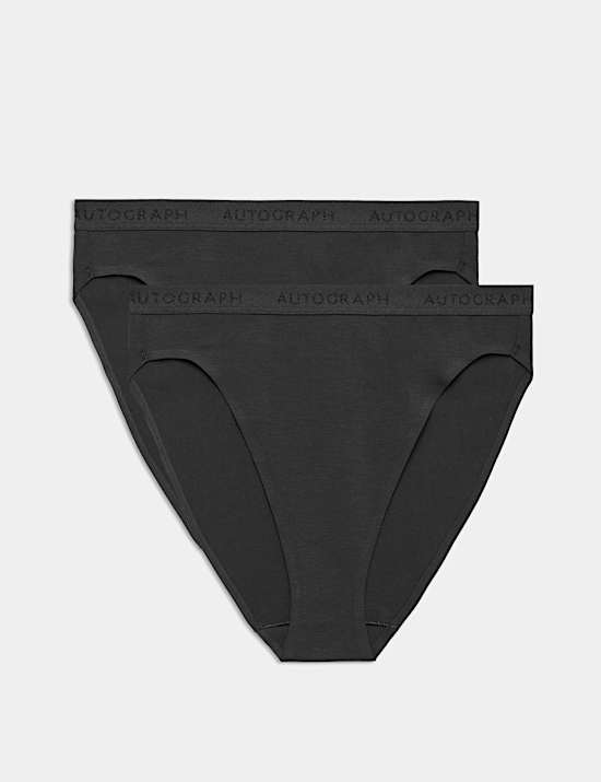 2 Pack Lille Supima Cotton High Leg Knickers
