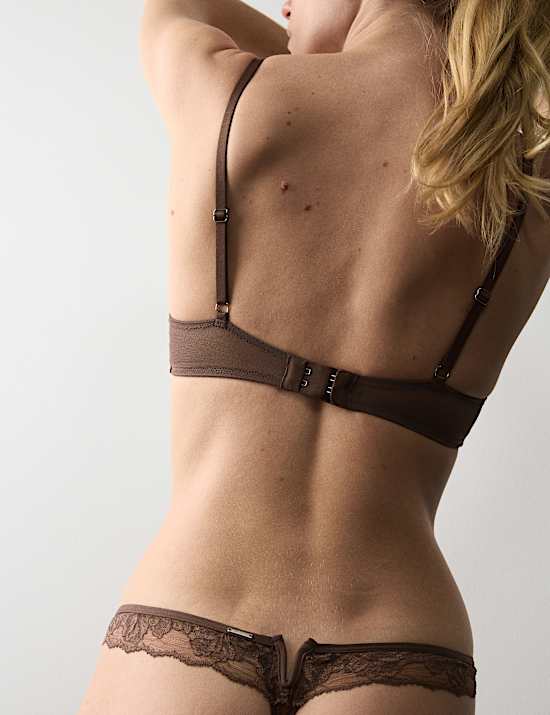 Savannah Lace Wired Demi Cup Bra (A-E)