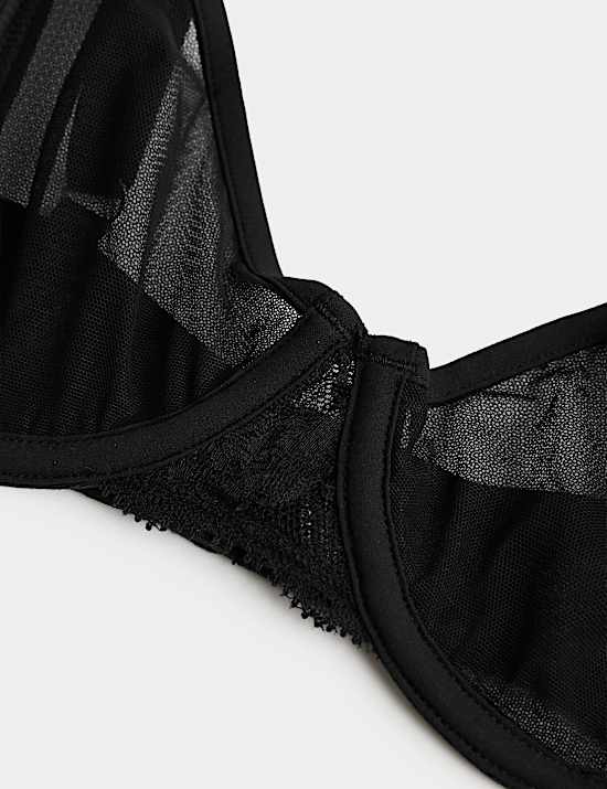 Savannah Lace Wired Demi Cup Bra (A-E)