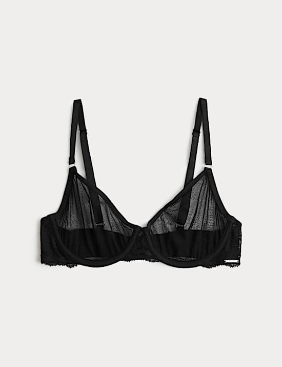 Savannah Lace Wired Demi Cup Bra (A-E)