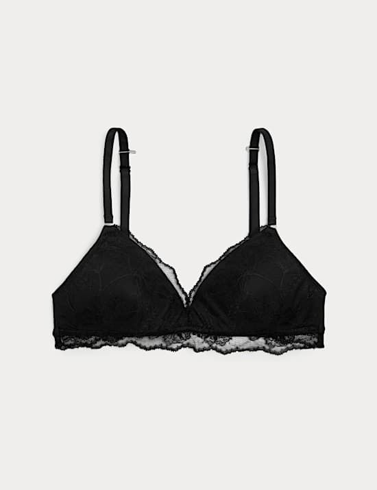 Savannah Lace Non Wired Plunge Bra (A-E)