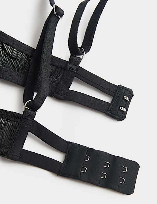 Savannah Lace Wired Push-Up Balcony Bra (A-E)