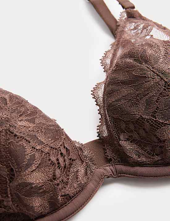 Savannah Lace Wired Plunge Bra (A-E)