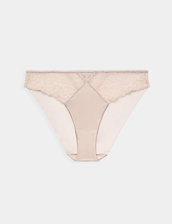 Silk & Lace High Leg Knickers
