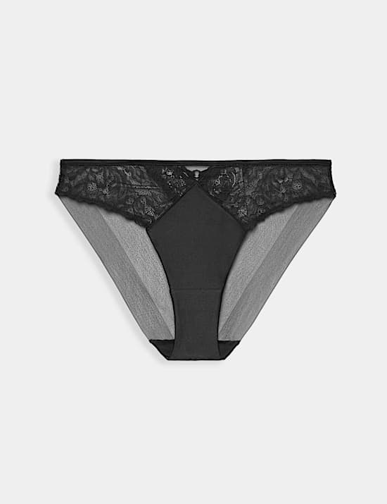 Silk & Lace High Leg Knickers