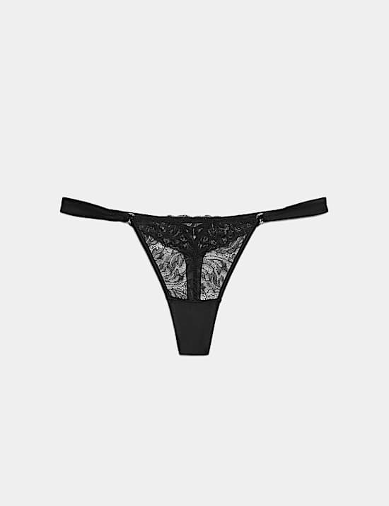Lace with Silk Tanga Thong
