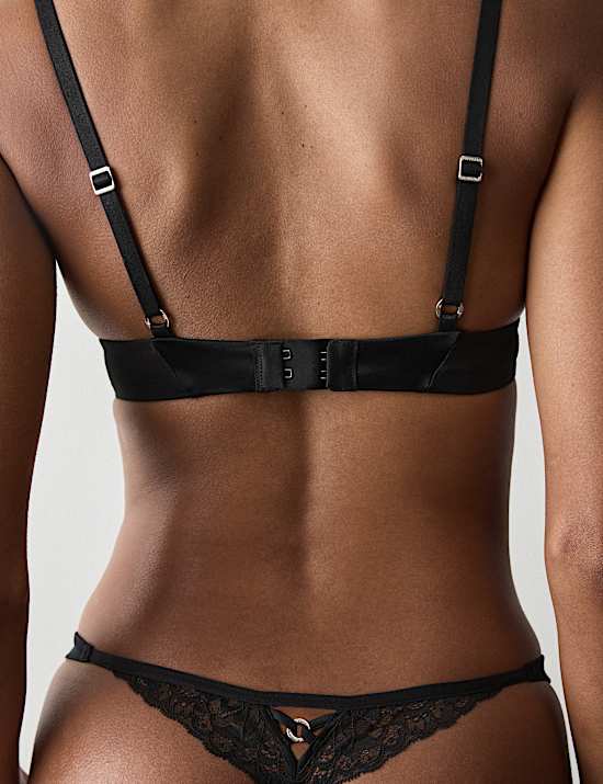 Silk & Lace Non Wired Bralette Bra A-E