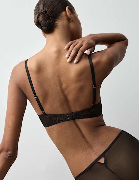 Adjustable Lace Wired Balcony Bra