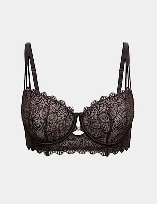 Adjustable Lace Wired Balcony Bra